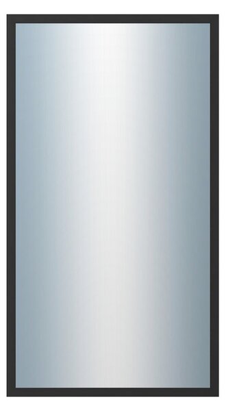 DANTIK - Zrkadlo v rámu, rozmer s rámom 50x90 cm z lišty Hliník čierna (7005021)