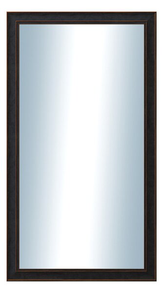 DANTIK - Zrkadlo v rámu, rozmer s rámom 50x90 cm z lišty ANDRÉ veľká čierna (3154)
