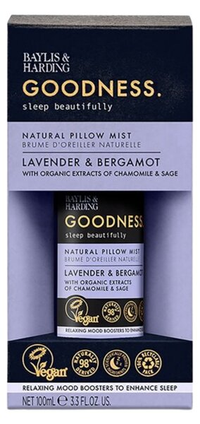 Vonný sprej na vankúš Goodness Sleep Lavender/Bergamot 100 ml
