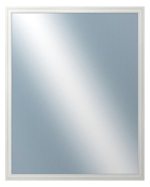 DANTIK - Zrkadlo v rámu, rozmer s rámom 80x100 cm z lišty LYON biela (2666)