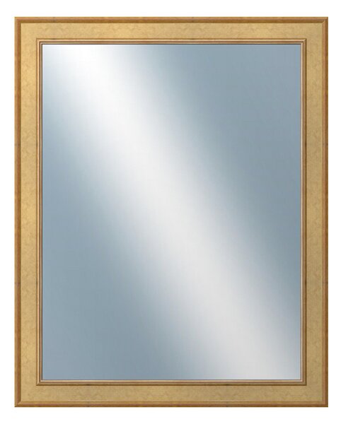 DANTIK - Zrkadlo v rámu, rozmer s rámom 80x100 cm z lišty TOOTH zlatá (2778)