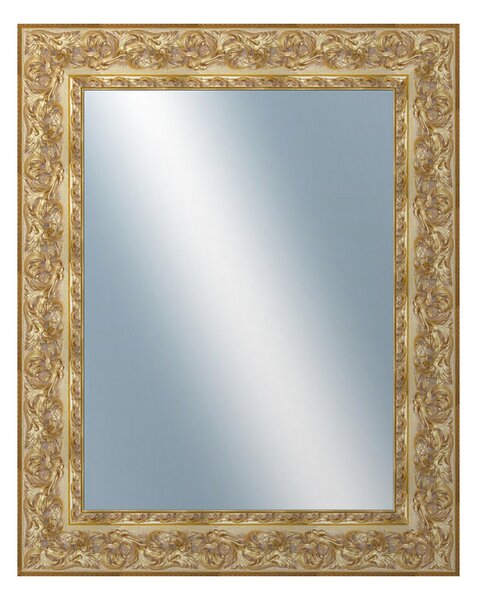 DANTIK - Zrkadlo v rámu, rozmer s rámom 80x100 cm z lišty KŘÍDLO ozdobné zlaté (2890)