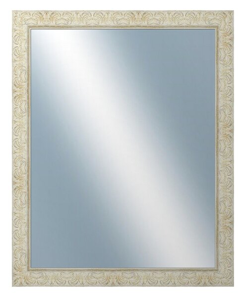 DANTIK - Zrkadlo v rámu, rozmer s rámom 80x100 cm z lišty PRAHA biela (2930)