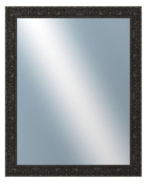 DANTIK - Zrkadlo v rámu, rozmer s rámom 80x100 cm z lišty PRAHA čierna (2753)