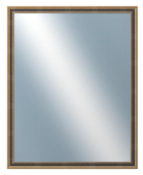 DANTIK - Zrkadlo v rámu, rozmer s rámom 80x100 cm z lišty TOOTH malá zlatá (3163)