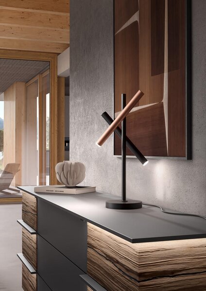 STOLNÁ LED LAMPA, senzorový stmievač, 16.0/50.0 cm Musterring - Interiérové svietidlá