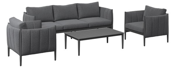 TERASOVÁ SEDACIA SÚPRAVA 4-dielne, kov, textil Ambia Garden - Online Only záhrada, Online Only