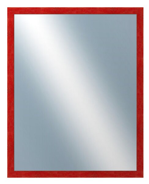DANTIK - Zrkadlo v rámu, rozmer s rámom 80x100 cm z lišty RETRO červená (2534)