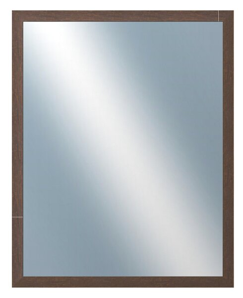 DANTIK - Zrkadlo v rámu, rozmer s rámom 80x100 cm z lišty RETRO hnedá (3144)