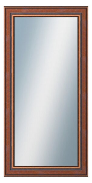 DANTIK - Zrkadlo v rámu, rozmer s rámom 50x100 cm z lišty ANGLIE hnedá (561)