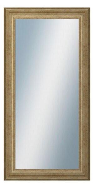 DANTIK - Zrkadlo v rámu, rozmer s rámom 50x100 cm z lišty HRAD strieborná patina (2823)