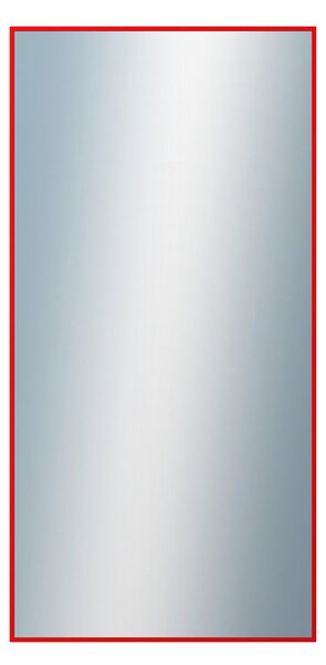 DANTIK - Zrkadlo v rámu, rozmer s rámom 50x100 cm z lišty Hliník červená (7001098)