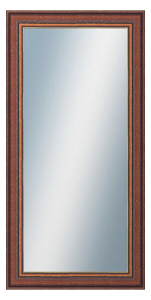 DANTIK - Zrkadlo v rámu, rozmer s rámom 50x100 cm z lišty ANGLIE hnedá Au Linka (612)