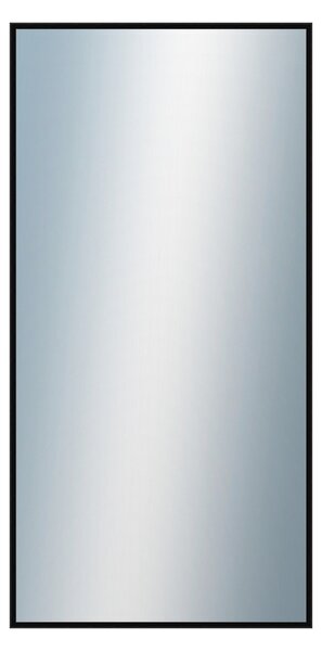 DANTIK - Zrkadlo v rámu, rozmer s rámom 50x100 cm z lišty Hliník čierna lesklá (7269016)