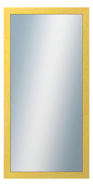 DANTIK - Zrkadlo v rámu, rozmer s rámom 50x100 cm z lišty RETRO žltá (2533)