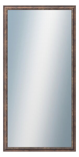 DANTIK - Zrkadlo v rámu, rozmer s rámom 50x100 cm z lišty TRITON meď antik (2141)