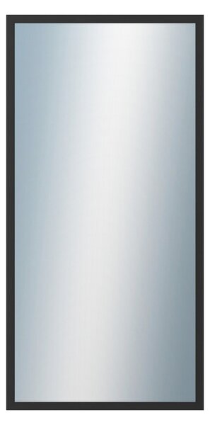 DANTIK - Zrkadlo v rámu, rozmer s rámom 50x100 cm z lišty Hliník čierna (7005021)