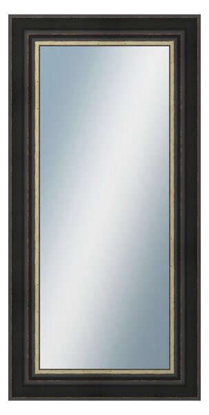 DANTIK - Zrkadlo v rámu, rozmer s rámom 50x100 cm z lišty GREECE čierna (2641)