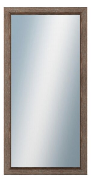 DANTIK - Zrkadlo v rámu, rozmer s rámom 50x100 cm z lišty CARRARA hnedá (2894)