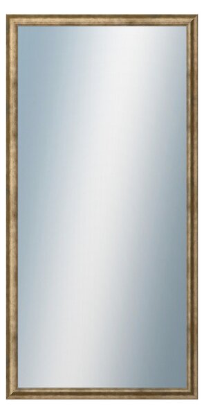 DANTIK - Zrkadlo v rámu, rozmer s rámom 50x100 cm z lišty TRITON biely bronz (2140)