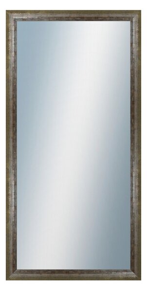 DANTIK - Zrkadlo v rámu, rozmer s rámom 50x100 cm z lišty NEVIS zelená (3054)