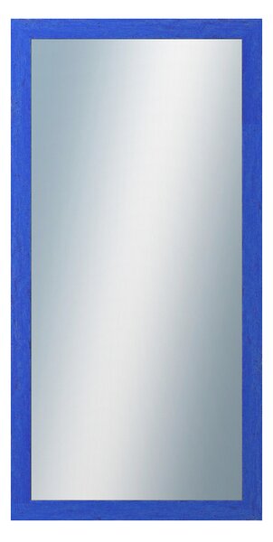 DANTIK - Zrkadlo v rámu, rozmer s rámom 50x100 cm z lišty RETRO modrá (2532)