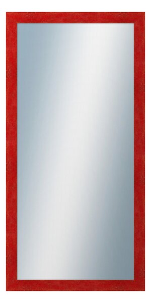 DANTIK - Zrkadlo v rámu, rozmer s rámom 50x100 cm z lišty RETRO červená (2534)