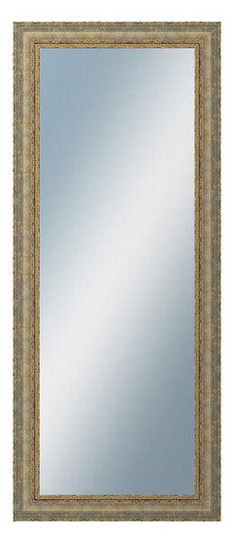DANTIK - Zrkadlo v rámu, rozmer s rámom 50x120 cm z lišty ZVRATNÁ bielozlatá plast (3067)