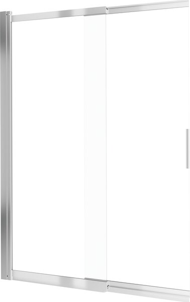 Deante Prizma vaňová zástena 98.1 cm dvojdielny chrómová lesklé/číre sklo KTJ_073R