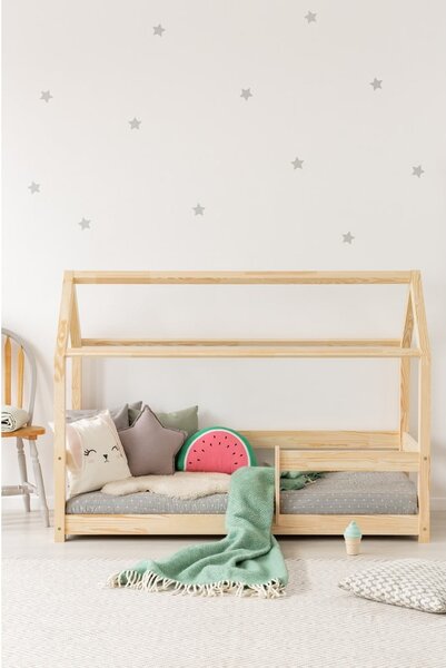 Domčeková detská posteľ z borovicového dreva 140x200 cm Mila MB - Adeko