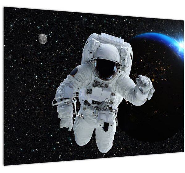 Obraz - Astronaut vo vesmíre (70x50 cm)