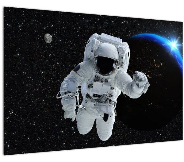 Obraz - Astronaut vo vesmíre (90x60 cm)