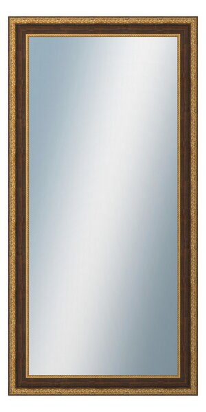 DANTIK - Zrkadlo v rámu, rozmer s rámom 60x120 cm z lišty KLASIK hnedá (3004)