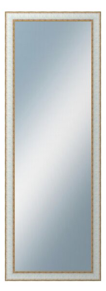 DANTIK - Zrkadlo v rámu, rozmer s rámom 50x140 cm z lišty DOPRODEJMETAL bielozlatá (3023)