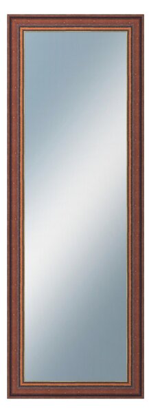 DANTIK - Zrkadlo v rámu, rozmer s rámom 50x140 cm z lišty ANGLIE hnedá Au Linka (612)