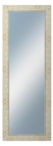 DANTIK - Zrkadlo v rámu, rozmer s rámom 50x140 cm z lišty PRAHA biela (2930)