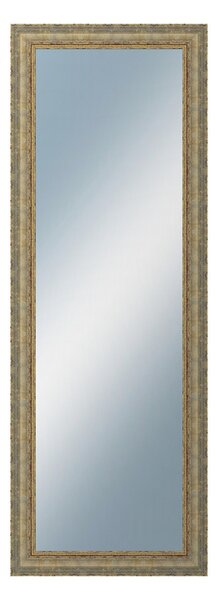 DANTIK - Zrkadlo v rámu, rozmer s rámom 50x140 cm z lišty ZVRATNÁ bielozlatá plast (3067)