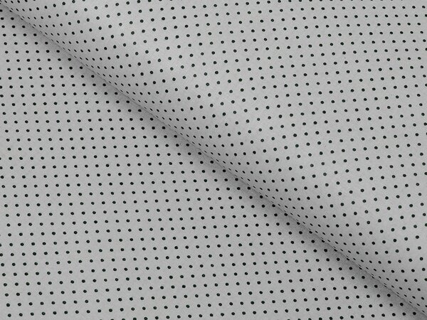 Bavlnená látka/plátno Sandra SA-312 Sivé bodky na svetlo sivom - šírka 160 cm
