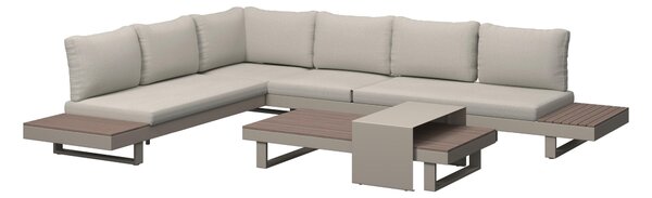 TERASOVÁ SEDACIA SÚPRAVA 4-dielne, kov, plast, textil Ambia Garden - Online Only záhrada, Online Only
