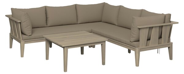 TERASOVÁ SEDACIA SÚPRAVA drevo, plast Ambia Garden - Online Only záhrada, Online Only