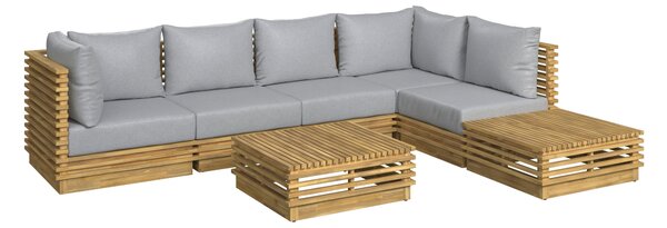 TERASOVÁ SEDACIA SÚPRAVA drevo, plast Ambia Garden - Online Only záhrada, Online Only