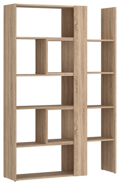 REGÁL, dub sonoma, 82-146/180/35 cm - Regály