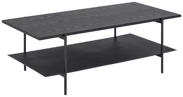 KONFERENČNÝ STOLÍK, čierna, kov, kompozitné drevo, 115/60/40 cm - Stolíky do obývačky, Online Only