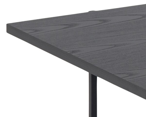 KONFERENČNÝ STOLÍK, čierna, kov, kompozitné drevo, 115/60/40 cm - Stolíky do obývačky, Online Only