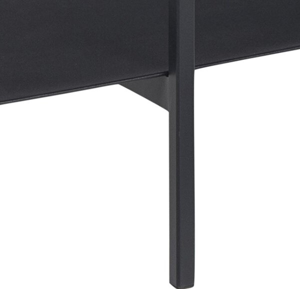 KONFERENČNÝ STOLÍK, čierna, kov, kompozitné drevo, 115/60/40 cm - Stolíky do obývačky, Online Only