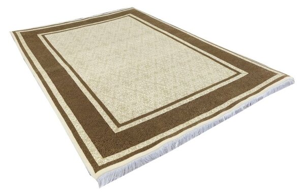 Orientálny koberec Moghul 443 béžový s hodvábom 1,70 x 2,40 m