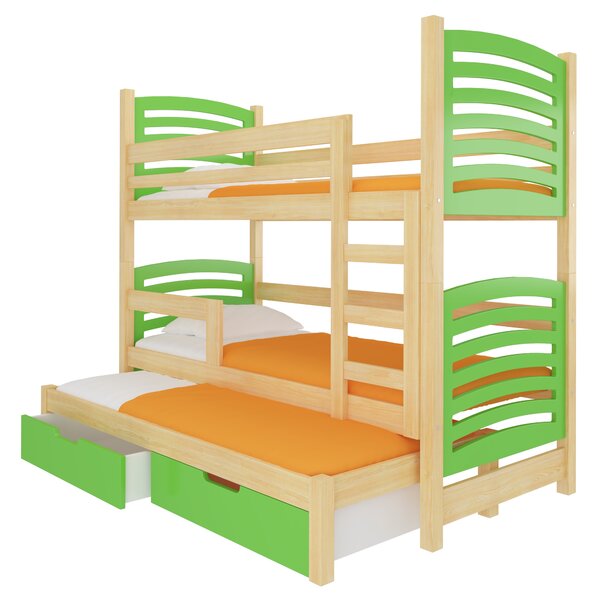Poschodová detská posteľ 180x75 cm. Vlastná spoľahlivá doprava až k Vám domov. 1052122