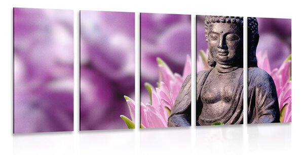 5-dielny obraz pokojný Budha