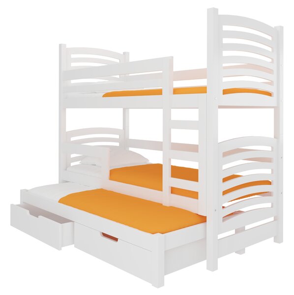 Poschodová detská posteľ 180x75 cm. Vlastná spoľahlivá doprava až k Vám domov. 1052126