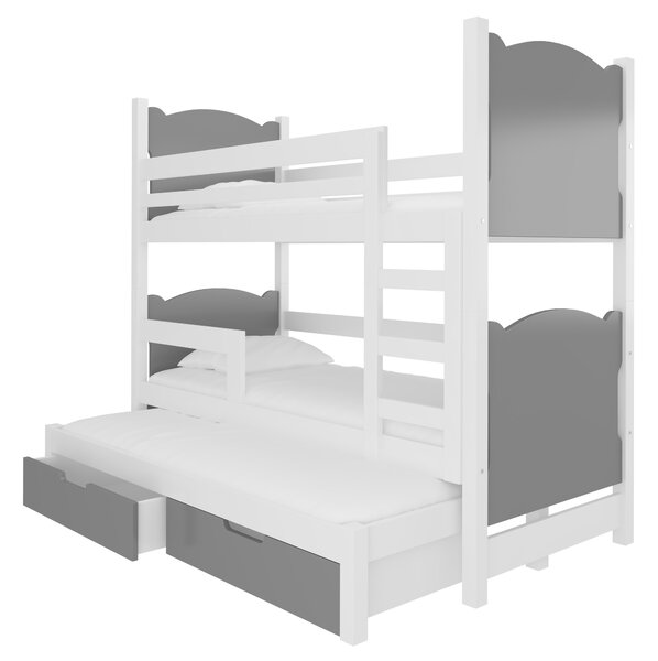 Poschodová detská posteľ 180x75 cm. Vlastná spoľahlivá doprava až k Vám domov. 1052130